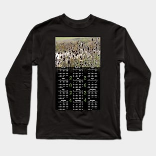 Wild Teasel • 2024 Year-at-a-glance Calendar Long Sleeve T-Shirt